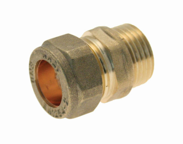 Picture of Compression Male Iron Adaptor 10mm x ¼"