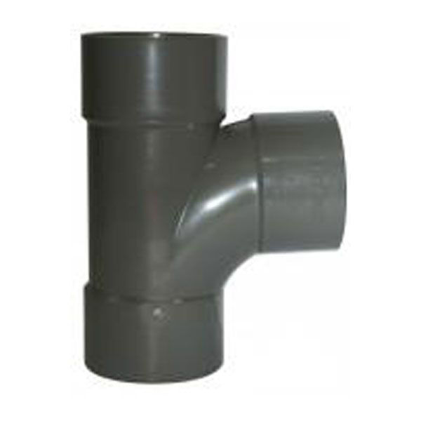 Floplast 40mm Solvent Tee Grey WS23G