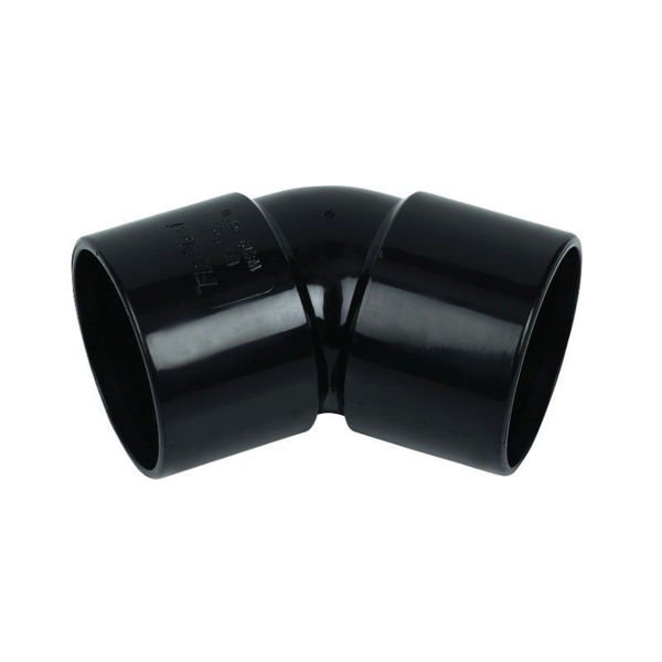 Floplast 50mm Solvent 135°Bend Black WS20B