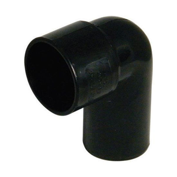 Floplast 40mm Solvent 90° Street Bend Black WS27B