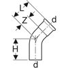 Geberit Gas Mapress Elbow