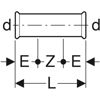 Picture of Geberit Mapress Slip Coupling 54mm