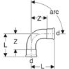 Picture of Geberit Mapress Bend 90 Deg 28mm