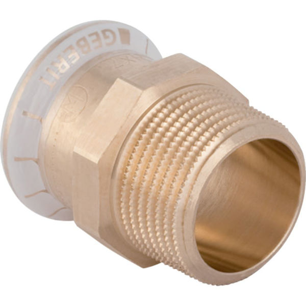 Picture of Geberit Mapress Adaptor With Male Thread 15mm x 1/2"