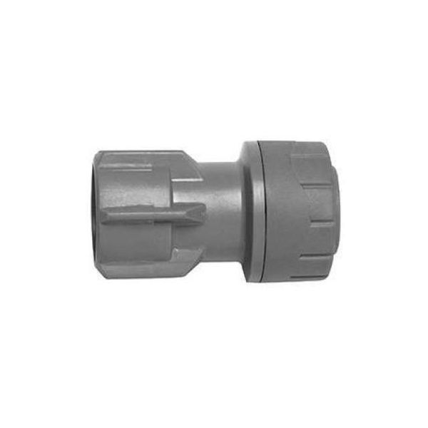 Picture of PolyPlumb Tap Connector Straight (Plastic) 22mm x 3/4”