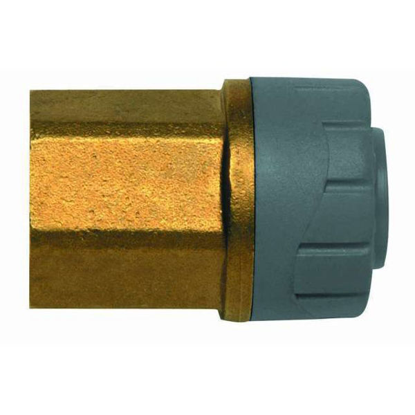 Picture of PolyPlumb Adaptor Female DZR 15mm x 1/2”