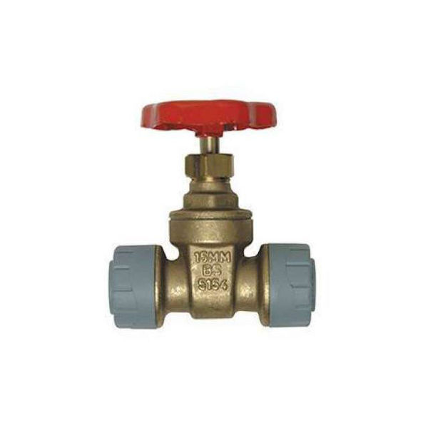 Picture of PolyPlumb Gate Valve Brass 15mm