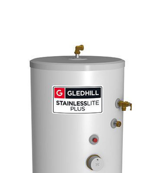 Picture of Gledhill Stainless Lite Plus Solar 250L Direct Unvented Cylinder