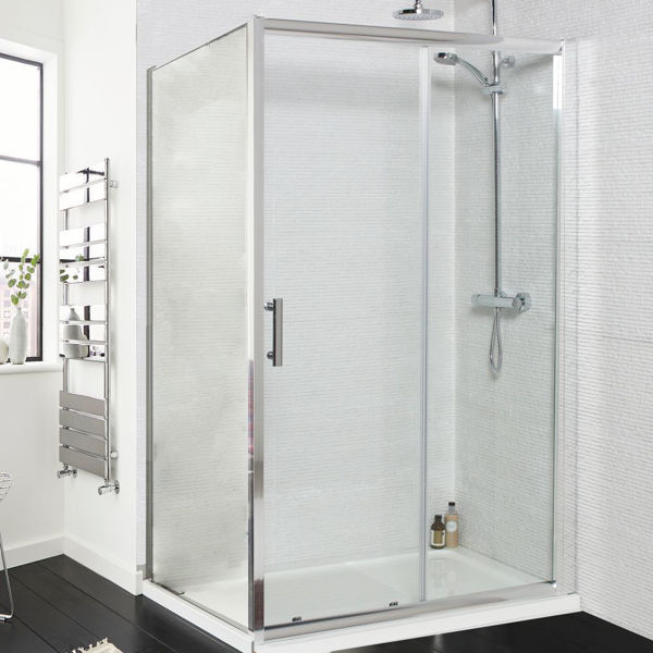 Picture of CSK KV6 Sliding Shower Door 1400mm & Side