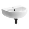 Picture of <3 Fern 450x400mm 1TH Cloakroom Basin & Black Bottle Trap