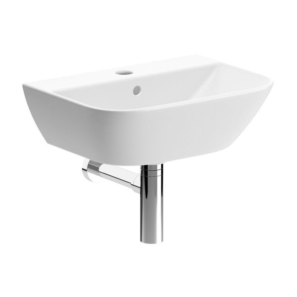 Picture of <3 Abelia 450x320mm 1TH Cloakroom Basin & Chrome Bottle Trap