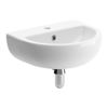 Picture of <3 Fern 450x400mm 1TH Cloakroom Basin & Chrome Bottle Trap