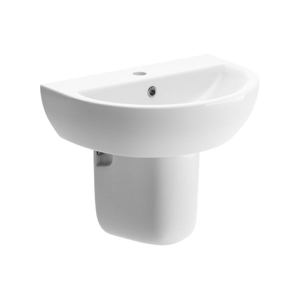 Picture of <3 Fern 550x400mm 1TH Basin & Semi Pedestal