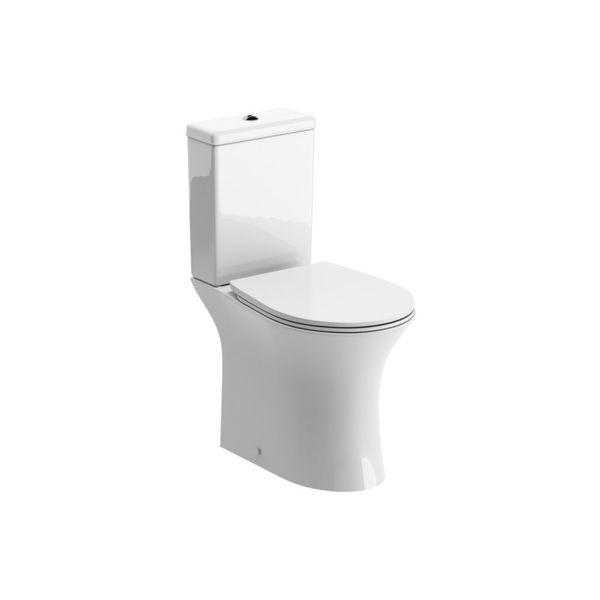 Picture of <3 Pine Rimless Close Coupled Open Back WC & Soft Close Seat