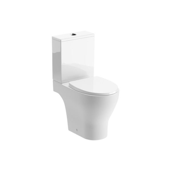 Picture of <3 Mask Rimless Short Projection Close Coupled Open Back WC & Soft Close Seat