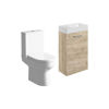 Picture of <3 Pear 410mm W/H Basin Unit & C/C Toilet Pack - Oak