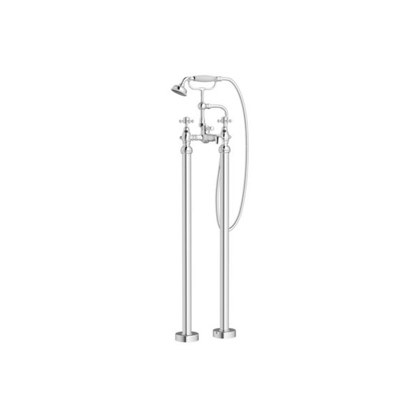 Picture of <3 Sun Floor Standing Bath/Shower Mixer & Shower Kit - Chrome