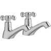 Picture of <3 Oak Basin Pillar Taps - Chrome