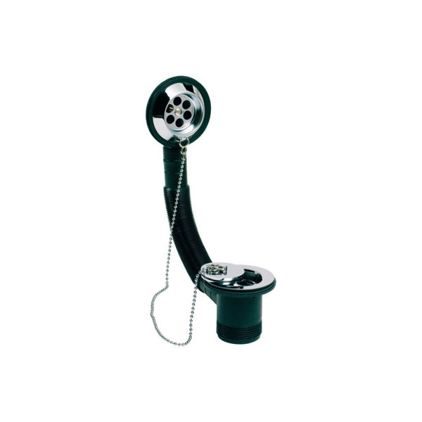 Picture of <3 Bath Waste & Tidy Chain Plug - Chrome