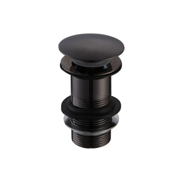 Picture of <3 Unslotted Mushroom Basin Waste (1 1/4") - Matt Black