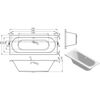 Picture of <3 Cone Round Double End 1700x700x550mm 0TH Bath w/Legs