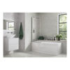 Picture of <3 Zebra Space Saving 1700x740x560mm 0TH Bath w/Legs (LH)