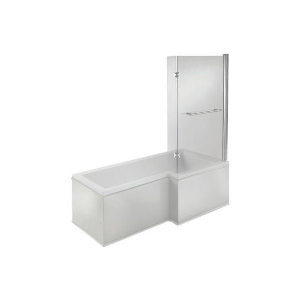 Picture of <3 Birch L Shape 1700x850x560mm 0TH Shower Bath Pack (RH)