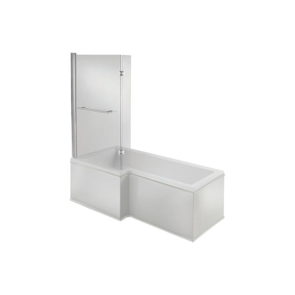 Picture of <3 Birch L Shape SUPERCAST 1700x850x560mm 0TH Shower Bath Pack (LH)