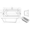 Picture of <3 Cone Round Single End SUPERCAST 1700x700x550mm 0TH Bath w/Legs