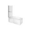 Picture of <3 Jubilee P Shape 1700x850x560mm 0TH Shower Bath Pack (LH)