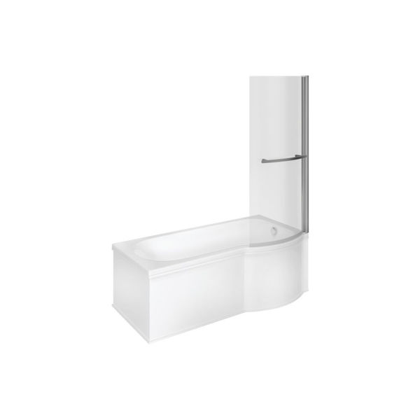 Picture of <3 Jubilee P Shape 1700x850x560mm 0TH Shower Bath Pack (RH)