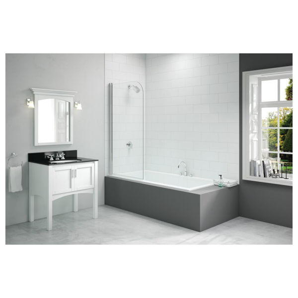 Picture of Merlyn 800x1500mm Single Curved Bath Screen