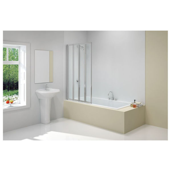 Picture of Merlyn 850x1400mm 4-Fold Bath Screen