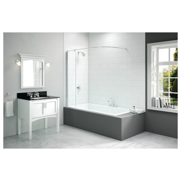 Picture of Merlyn 300x1500mm Curtain Rail Bath Screen