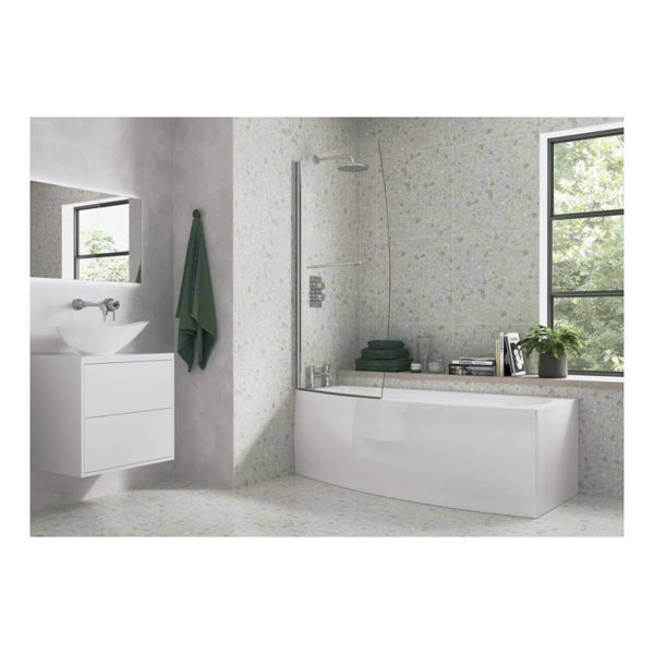 Picture of <3 Space Saver Bath Screen - Chrome