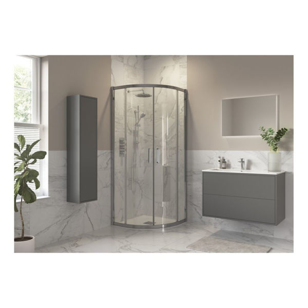 Picture of <3 Apricot 800x800mm 2 Door Quadrant - Chrome