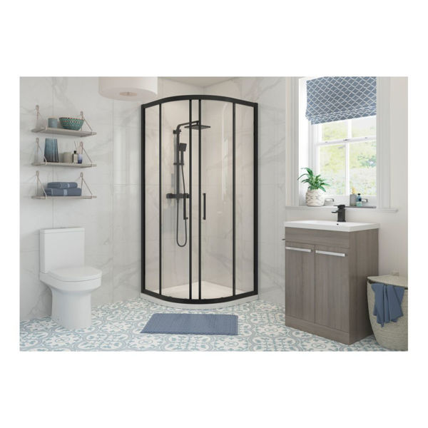 Picture of <3 Sweet 800mm 2 Door Quadrant - Black