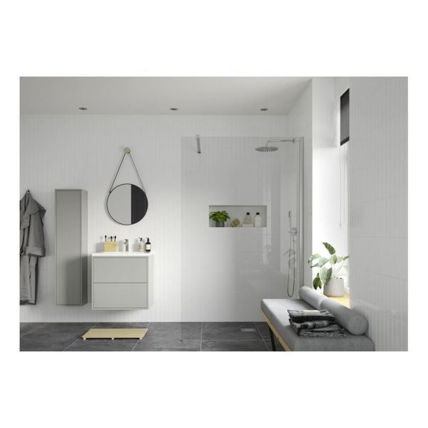 Picture of <3 Apricot 1000mm Wetroom Panel & Support Bar - Chrome