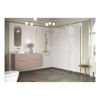 Picture of <3 Apricot 500mm Wetroom Side Panel & Arm - Brushed Brass