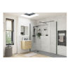 Picture of <3 Apricot 700mm Wetroom Side Panel & Arm - Black