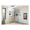 Picture of <3 Apricot 760mm Wetroom Panel & Support Bar - Black