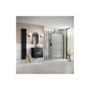 Picture of <3 Apricot 800mm Fluted Wetroom Panel & Support Bar - Black