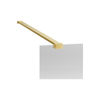 Picture of <3 Apricot 800mm Fluted Wetroom Panel & Support Bar - Brushed Brass