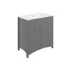 Picture of <3 Bamboo 810mm Floor Standing Basin Unit (exc. Basin) - Grey Ash