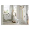 Picture of <3 Bamboo 605mm Wall Hung Basin Unit (exc. Basin) - Satin White Ash