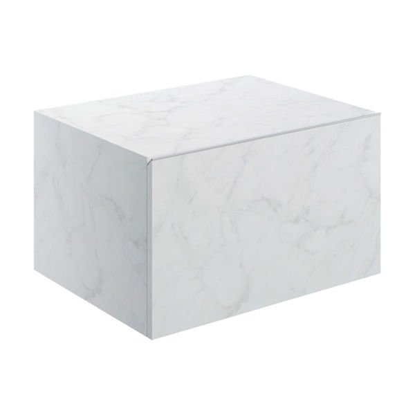 Picture of <3 Mondo 600mm Wall Hung Storage Drawer - White Marble