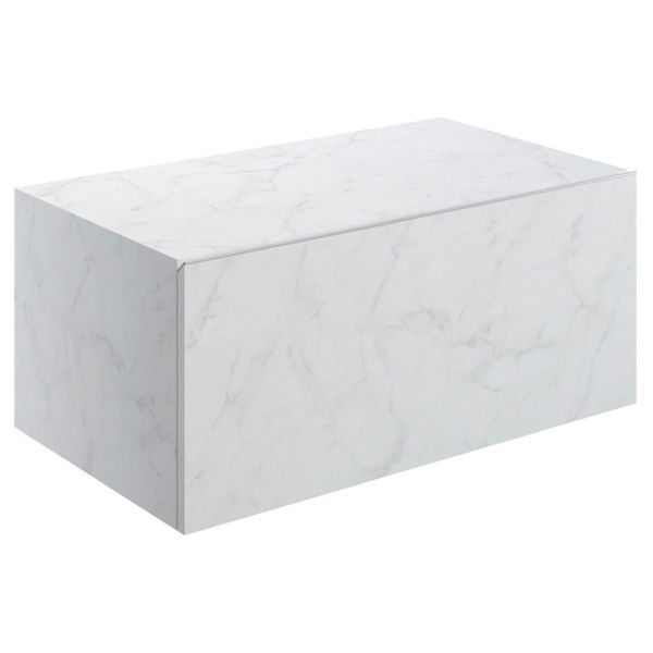 Picture of <3 Mondo 800mm Wall Hung Storage Drawer - White Marble