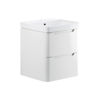 Picture of <3 Bear 600mm 2 Drawer Wall Hung Basin Unit - White Gloss