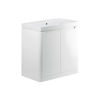 Picture of <3 Bear 800mm 2 Door Floor Standing Basin Unit - White Gloss