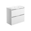 Picture of <3 Aronia 815mm 2 Drawer Floor Standing Basin Unit Inc. Basin - White Gloss